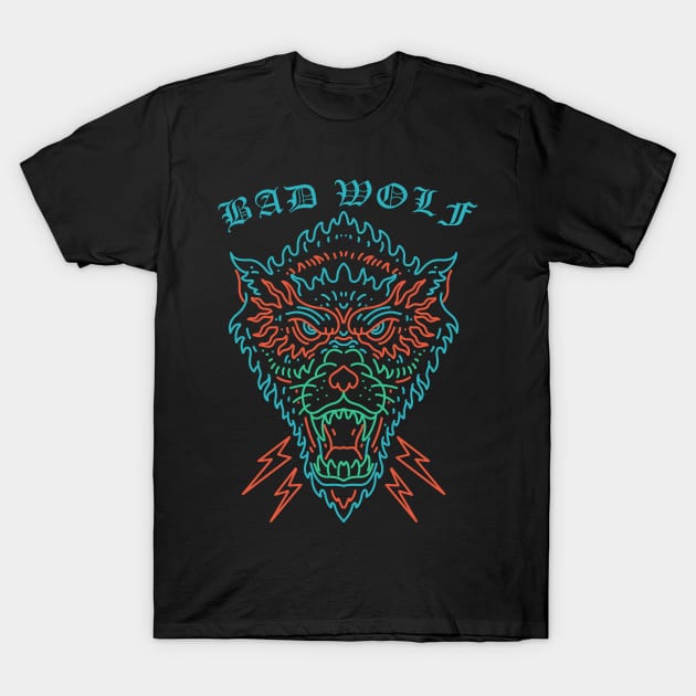 tattoo, bad wolf T-Shirt by donipacoceng